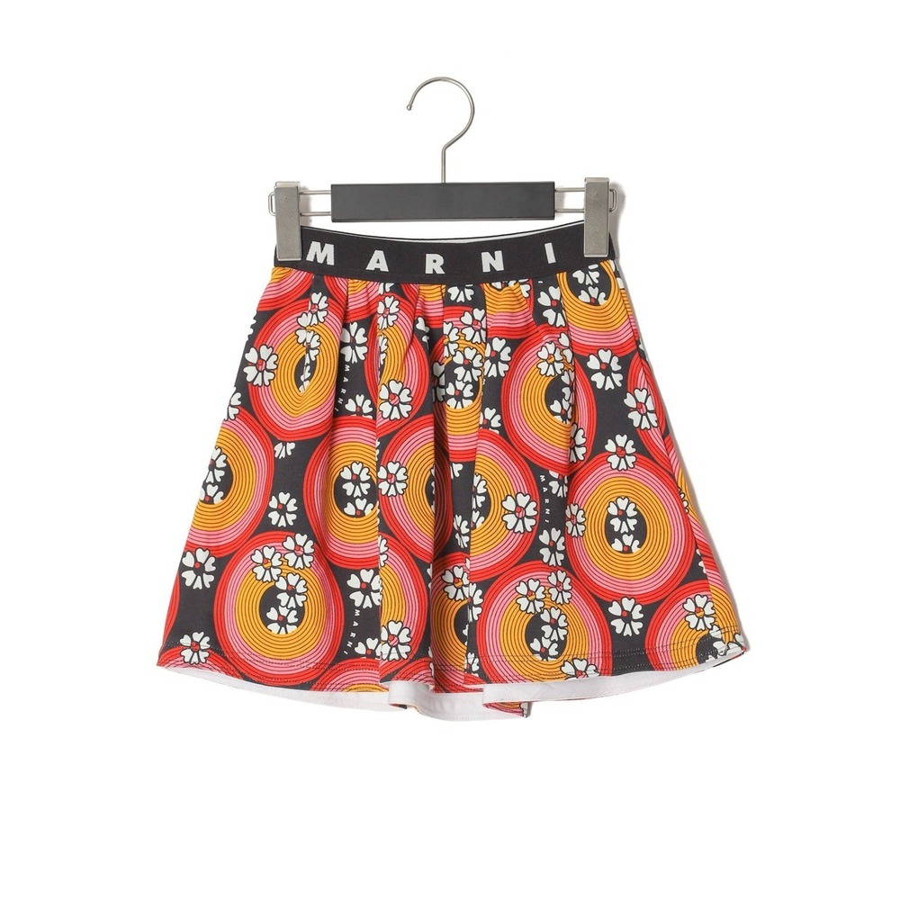 MARNI‎ Circles & Flowers flared short girl's SKIRT Size 4 NEW